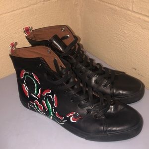 Reason Brand Leather ‘Snake’ High top shoes